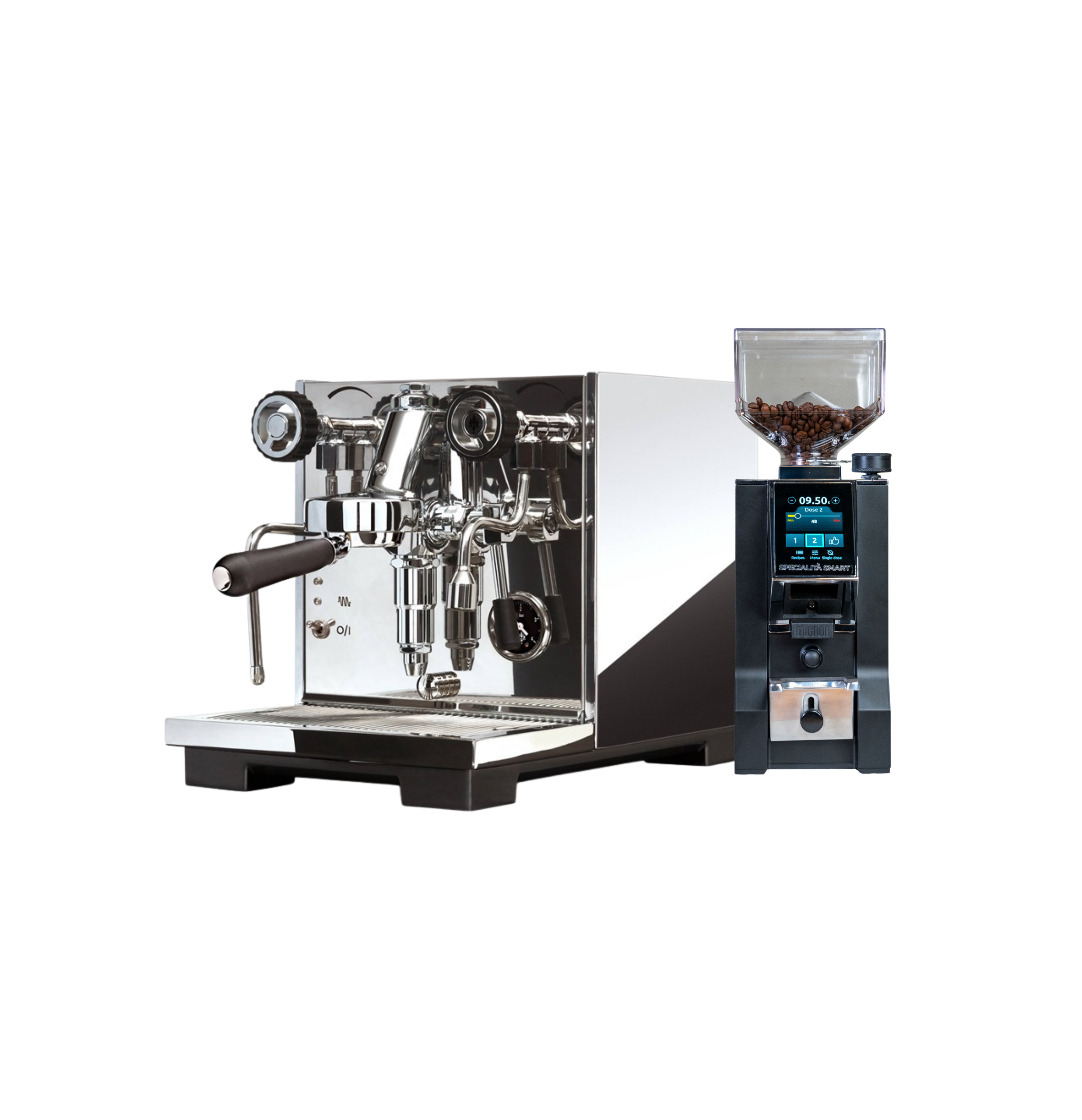 Eureka Pura Coffee Machine & Eureka Specialita Smart Black - Bundle with Bonus 1kg Coffee