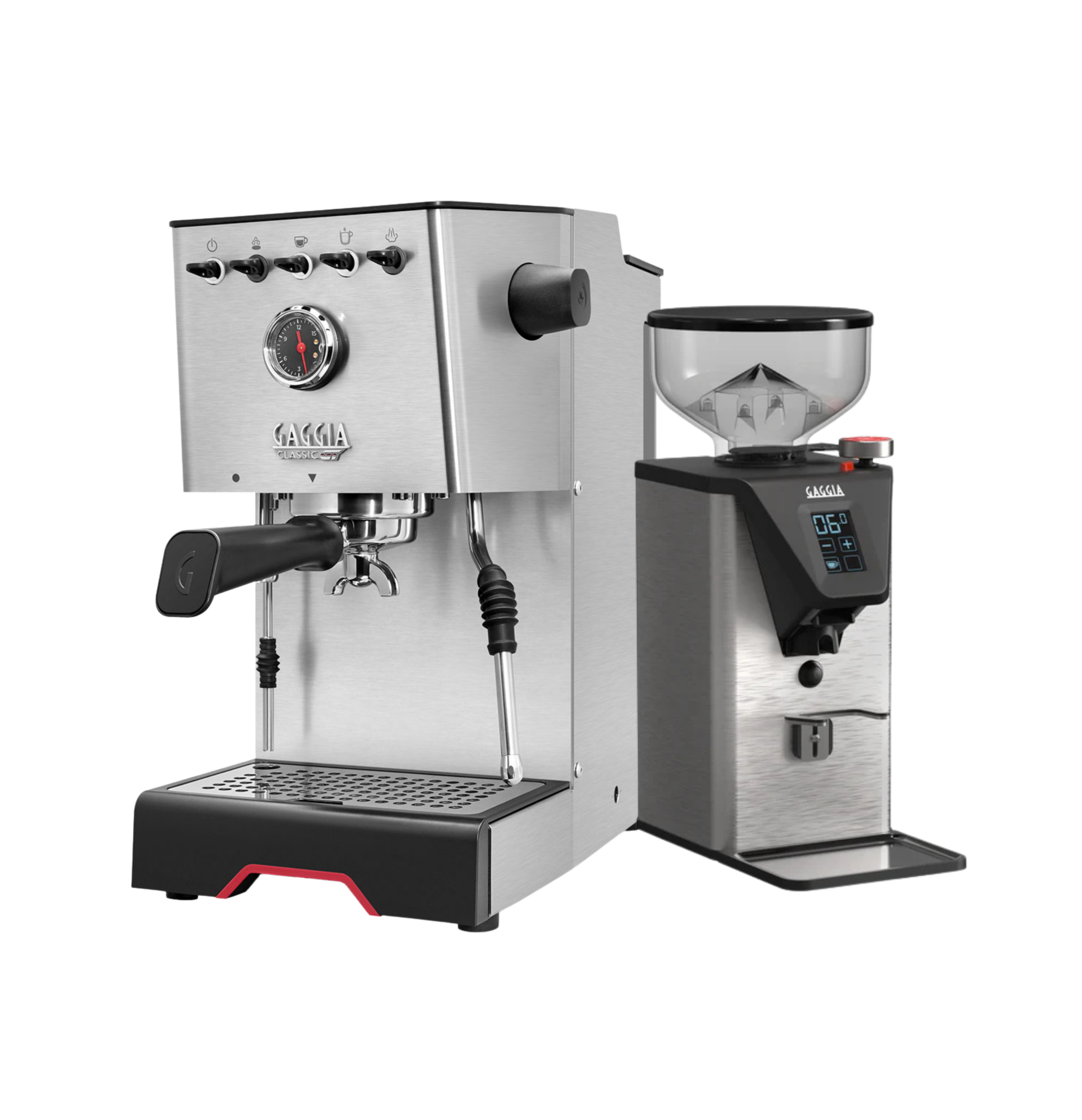 Gaggia Classic GT & Gaggia MDF 55 Grinder - Bundle with Bonus 1kg Coffee